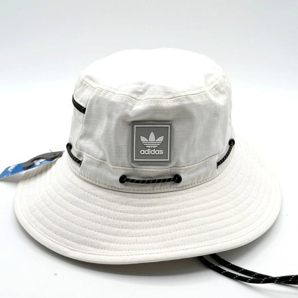 adidas Other - Adidas Originals Utility 2.0 Boonie Bucket Hat Side Pocket White Unisex, NEW